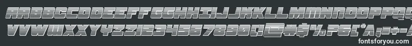 samuraiterrapinchromeital Font – White Fonts on Black Background