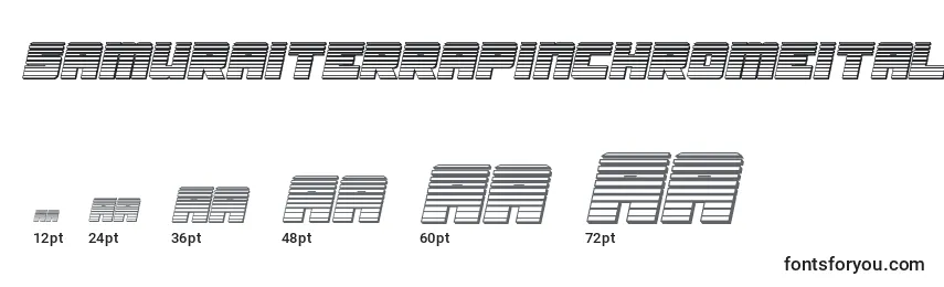 Размеры шрифта Samuraiterrapinchromeital