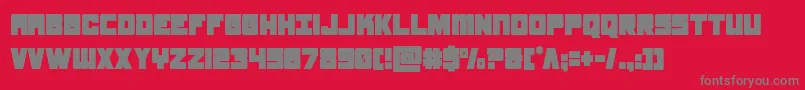 samuraiterrapincond Font – Gray Fonts on Red Background