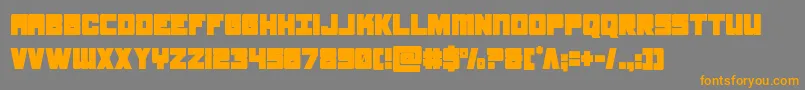 samuraiterrapincond Font – Orange Fonts on Gray Background