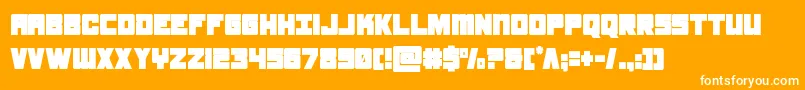 samuraiterrapincond Font – White Fonts on Orange Background