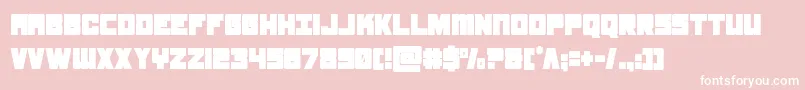 samuraiterrapincond Font – White Fonts on Pink Background