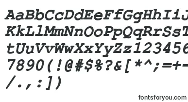 ErKurierKoi8BoldItalic font – fashionable Fonts