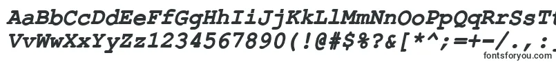 ErKurierKoi8BoldItalic Font – Very wide Fonts
