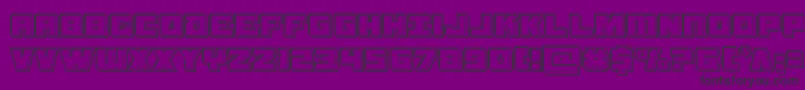 samuraiterrapinengrave Font – Black Fonts on Purple Background