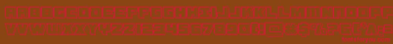 samuraiterrapinengrave Font – Red Fonts on Brown Background