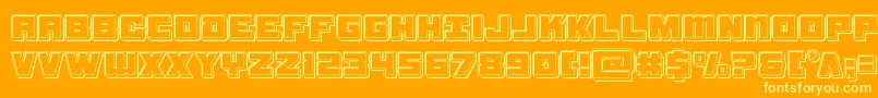 samuraiterrapinengrave Font – Yellow Fonts on Orange Background