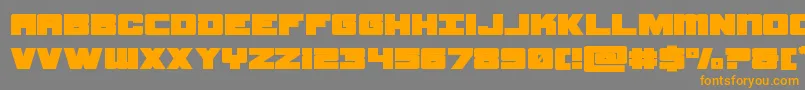 samuraiterrapinexpand Font – Orange Fonts on Gray Background