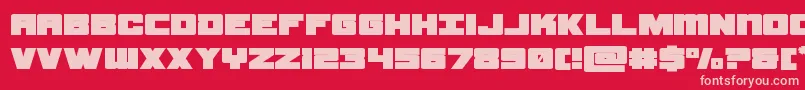 samuraiterrapinexpand Font – Pink Fonts on Red Background