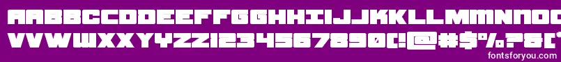 samuraiterrapinexpand Font – White Fonts on Purple Background