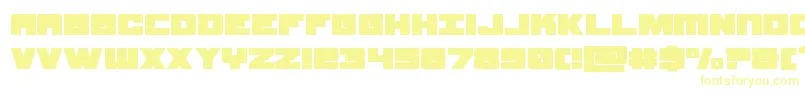samuraiterrapinexpand Font – Yellow Fonts on White Background