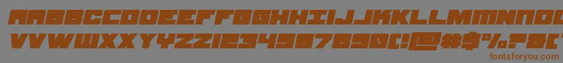 samuraiterrapinexpandital Font – Brown Fonts on Gray Background