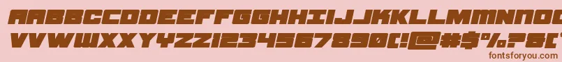 samuraiterrapinexpandital Font – Brown Fonts on Pink Background