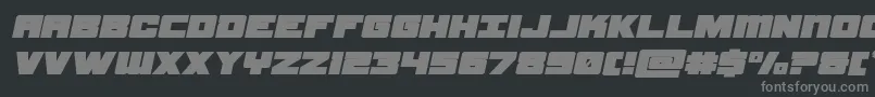 samuraiterrapinexpandital Font – Gray Fonts on Black Background