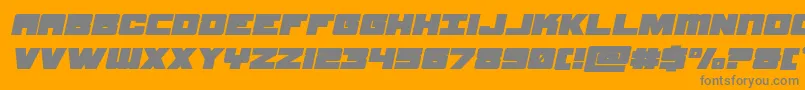 samuraiterrapinexpandital Font – Gray Fonts on Orange Background