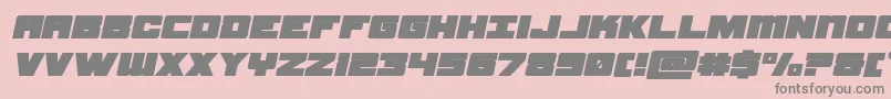 samuraiterrapinexpandital Font – Gray Fonts on Pink Background