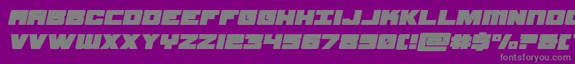 samuraiterrapinexpandital Font – Gray Fonts on Purple Background