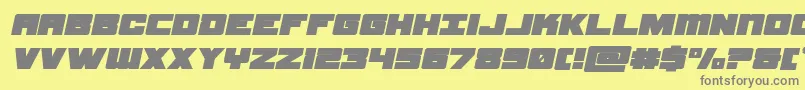 samuraiterrapinexpandital Font – Gray Fonts on Yellow Background