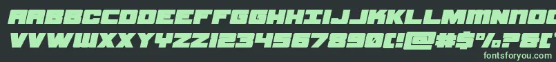samuraiterrapinexpandital Font – Green Fonts on Black Background