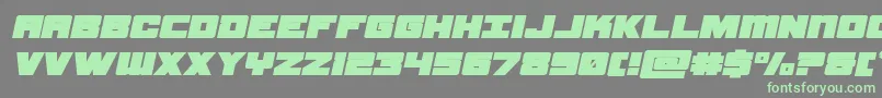 samuraiterrapinexpandital Font – Green Fonts on Gray Background