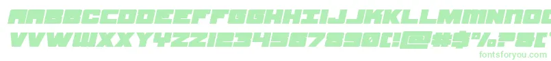 samuraiterrapinexpandital Font – Green Fonts on White Background