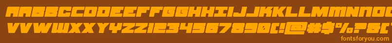 samuraiterrapinexpandital Font – Orange Fonts on Brown Background