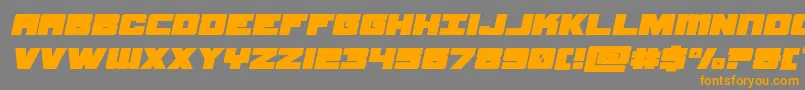 samuraiterrapinexpandital Font – Orange Fonts on Gray Background