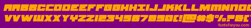 samuraiterrapinexpandital Font – Orange Fonts on Purple Background