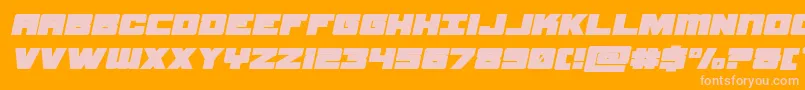 samuraiterrapinexpandital Font – Pink Fonts on Orange Background