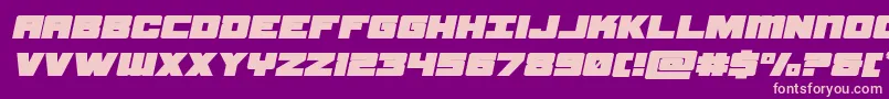 samuraiterrapinexpandital Font – Pink Fonts on Purple Background