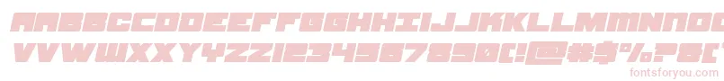 samuraiterrapinexpandital Font – Pink Fonts on White Background