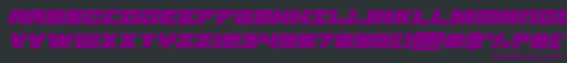 samuraiterrapinexpandital Font – Purple Fonts on Black Background