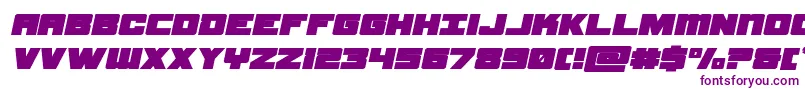 samuraiterrapinexpandital Font – Purple Fonts on White Background