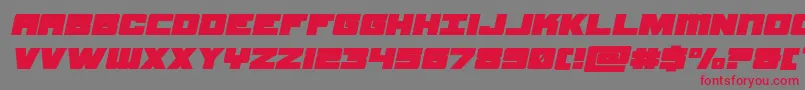 samuraiterrapinexpandital Font – Red Fonts on Gray Background