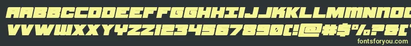 samuraiterrapinexpandital Font – Yellow Fonts on Black Background