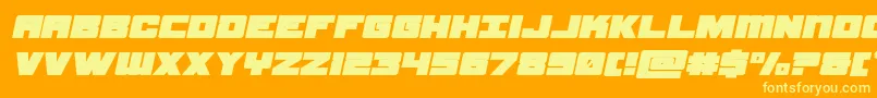 samuraiterrapinexpandital Font – Yellow Fonts on Orange Background