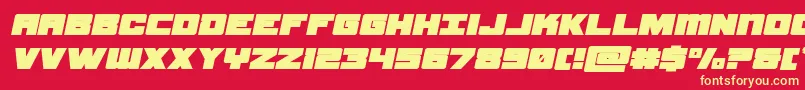 samuraiterrapinexpandital Font – Yellow Fonts on Red Background