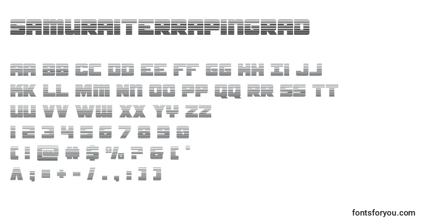 Samuraiterrapingradフォント–アルファベット、数字、特殊文字
