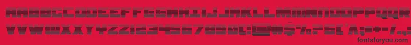 samuraiterrapingrad Font – Black Fonts on Red Background