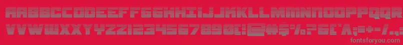 Шрифт samuraiterrapingrad – серые шрифты на красном фоне