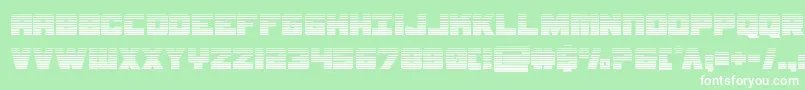 samuraiterrapingrad Font – White Fonts on Green Background