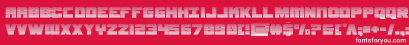 samuraiterrapingrad Font – White Fonts on Red Background