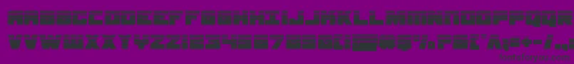 samuraiterrapinhalf Font – Black Fonts on Purple Background