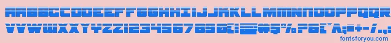 samuraiterrapinhalf Font – Blue Fonts on Pink Background