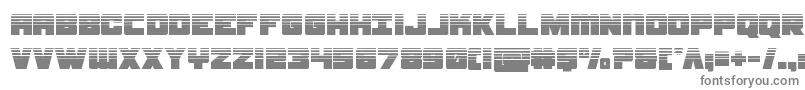 フォントsamuraiterrapinhalf – 白い背景に灰色の文字