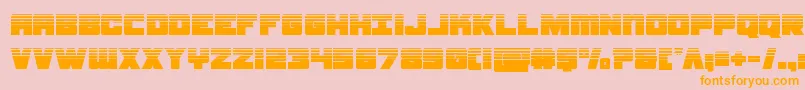 samuraiterrapinhalf Font – Orange Fonts on Pink Background