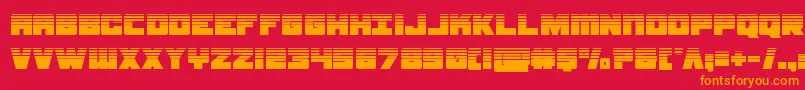 samuraiterrapinhalf Font – Orange Fonts on Red Background