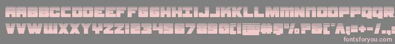 samuraiterrapinhalf Font – Pink Fonts on Gray Background