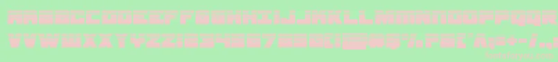 samuraiterrapinhalf Font – Pink Fonts on Green Background