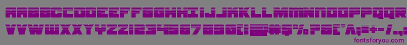 samuraiterrapinhalf Font – Purple Fonts on Gray Background